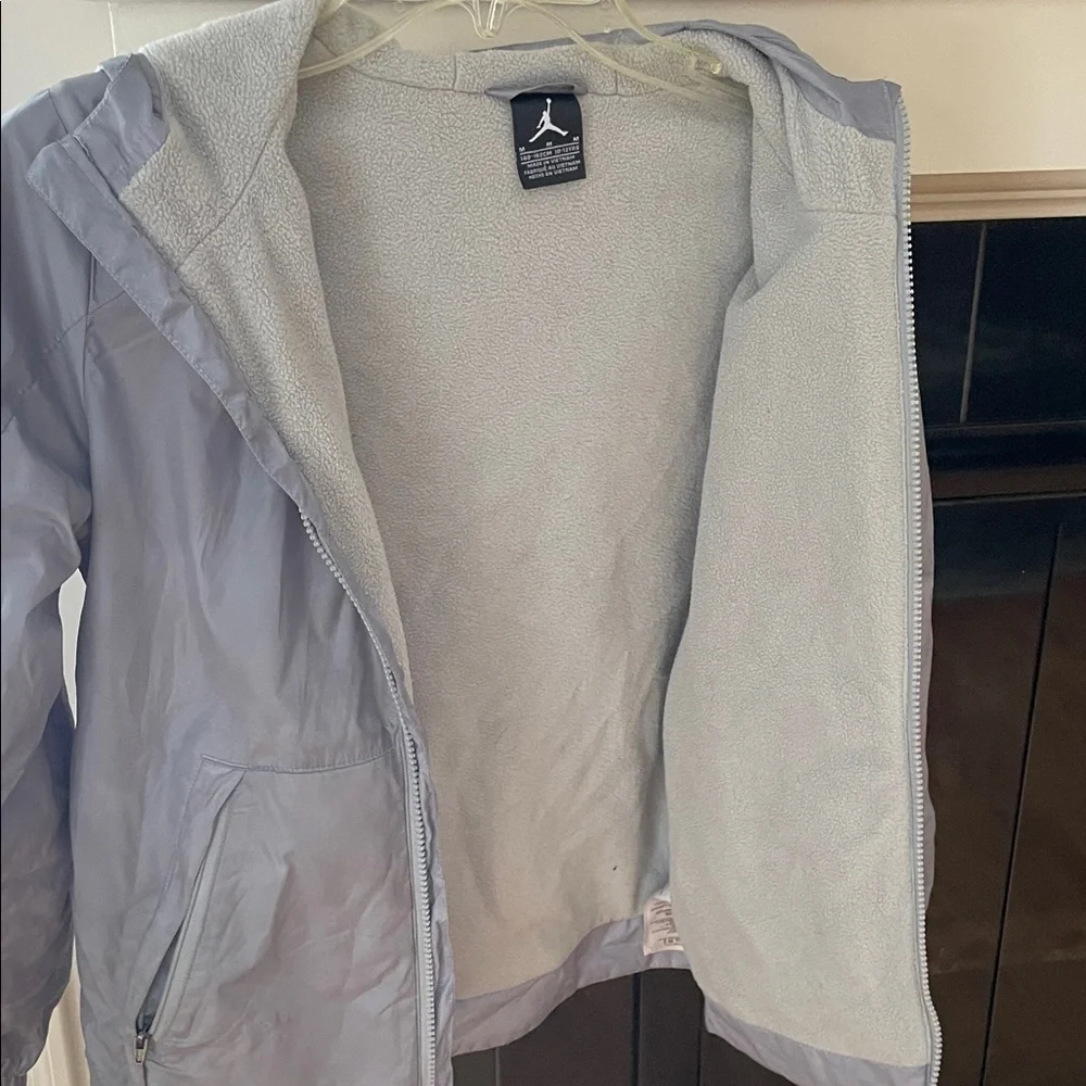 Jordan Kids Light Gray Fleece Lined Water-Resistant Coat